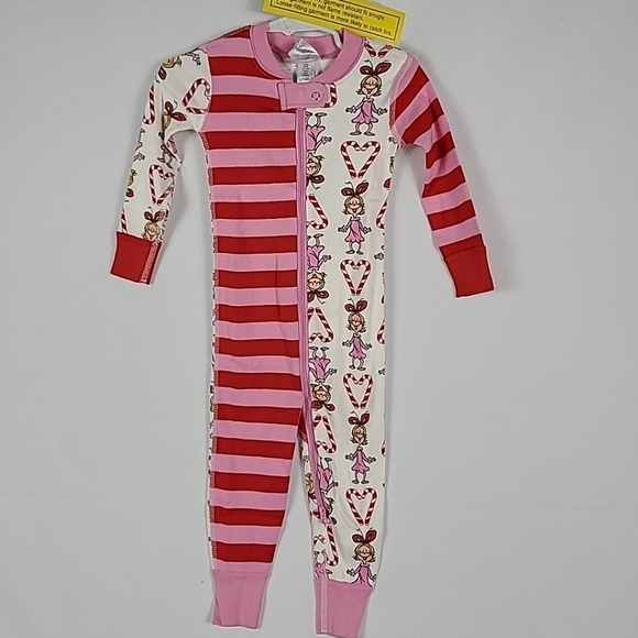 NEW Hanna Andersson Unisex Pajama One Piece Dr Seuss Grinch Sleeper 18-24 Mo - Picture 1 of 7